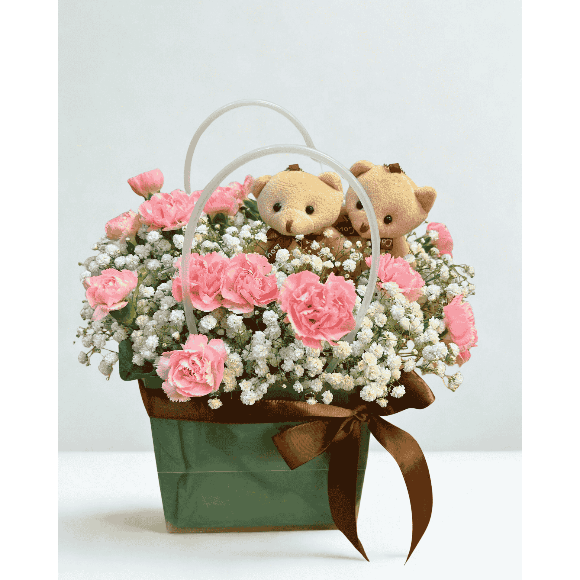 Couple of baby bears pink