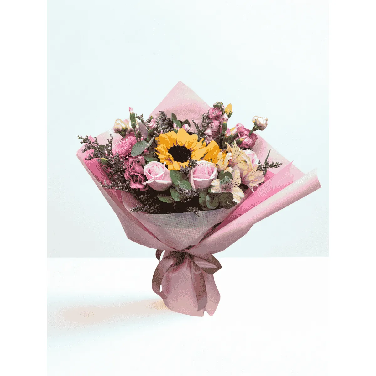 Sunflower and Rose bouquet